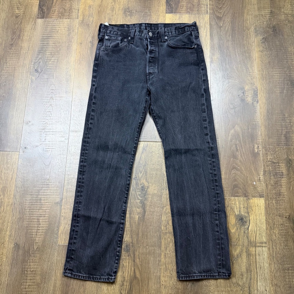 Black Levis Jeans Mens 34x32 (Fits 32x29) 501 XX Shrink to Fit Button Fly